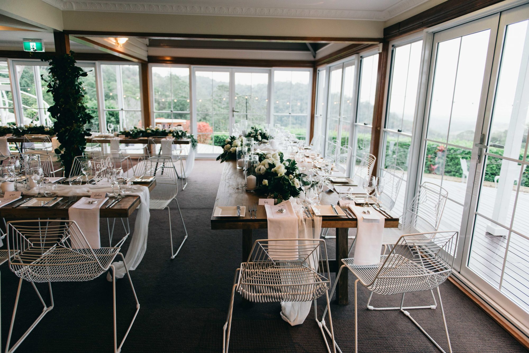 Modern chic wedding flowers Maleny Manor contemporary bouquets