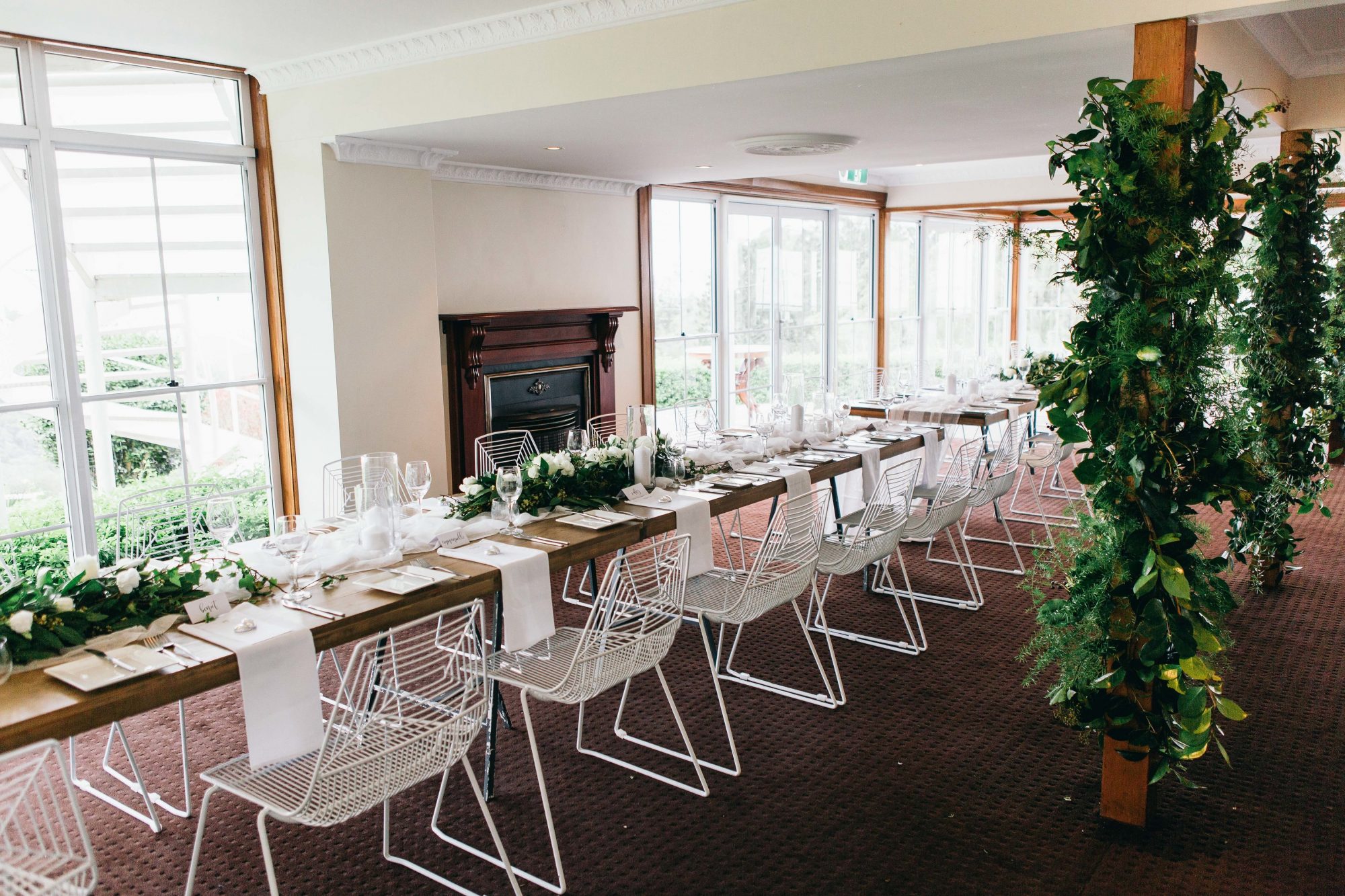 Modern chic wedding flowers Maleny Manor contemporary bouquets