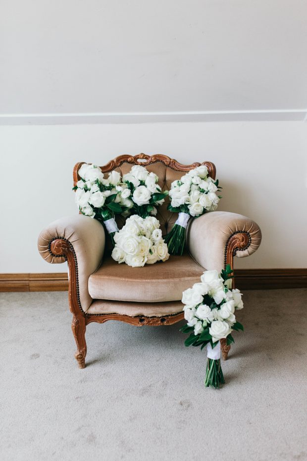 Modern chic wedding flowers Maleny Manor contemporary bouquets