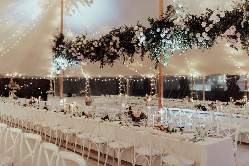 Marquee wedding flowers