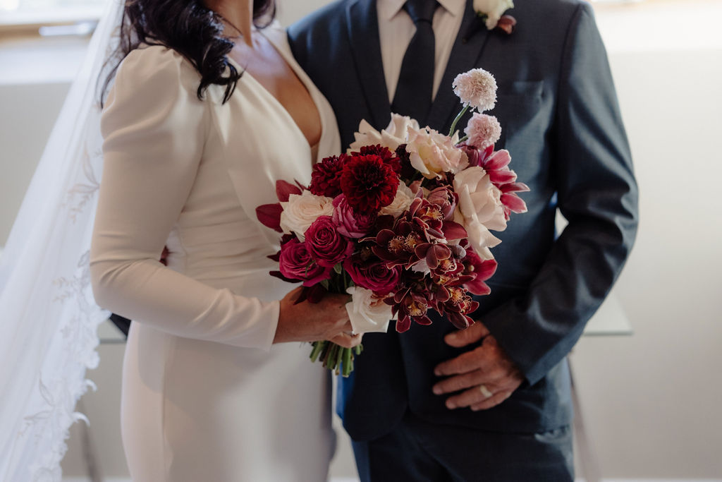 Moody burgundy hues Spicers Clovelly